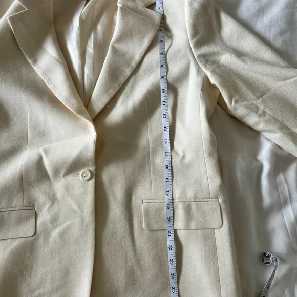Vintage Pendleton 100% Virgin Wool Blazer - Winter White - Picture 8 of 16